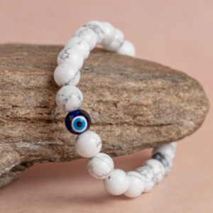 White Evil Eye Protection Bracelet
