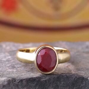 Natural Ruby (Manik) Gemstone Ring